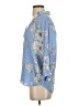Zara Blue 3/4 Sleeve Blouse Size S - photo 5