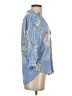Zara Blue 3/4 Sleeve Blouse Size S - photo 4
