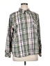 Candace Cameron Bure Plaid Green Long Sleeve Button-Down Shirt Size XL - photo 1