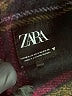 Zara Plaid Burgundy Coat Size XS - Sm - photo 6