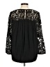 Joie 100% Polyester Black Long Sleeve Blouse Size M - photo 2
