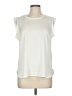 DKNY 100% Polyester Ivory Sleeveless Blouse Size M - photo 1