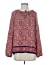 Gap 100% Polyester Pink Long Sleeve Blouse Size S - photo 1