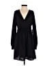 Express 100% Polyester Solid Black Casual Dress Size XXS - photo 1
