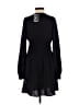 Express 100% Polyester Solid Black Casual Dress Size XXS - photo 2