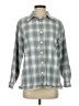 L.L.Bean Plaid Teal Long Sleeve Blouse Size XS - photo 1