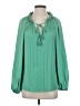 Kobi Halperin 100% Polyester Solid Green Long Sleeve Blouse Size XS - photo 1