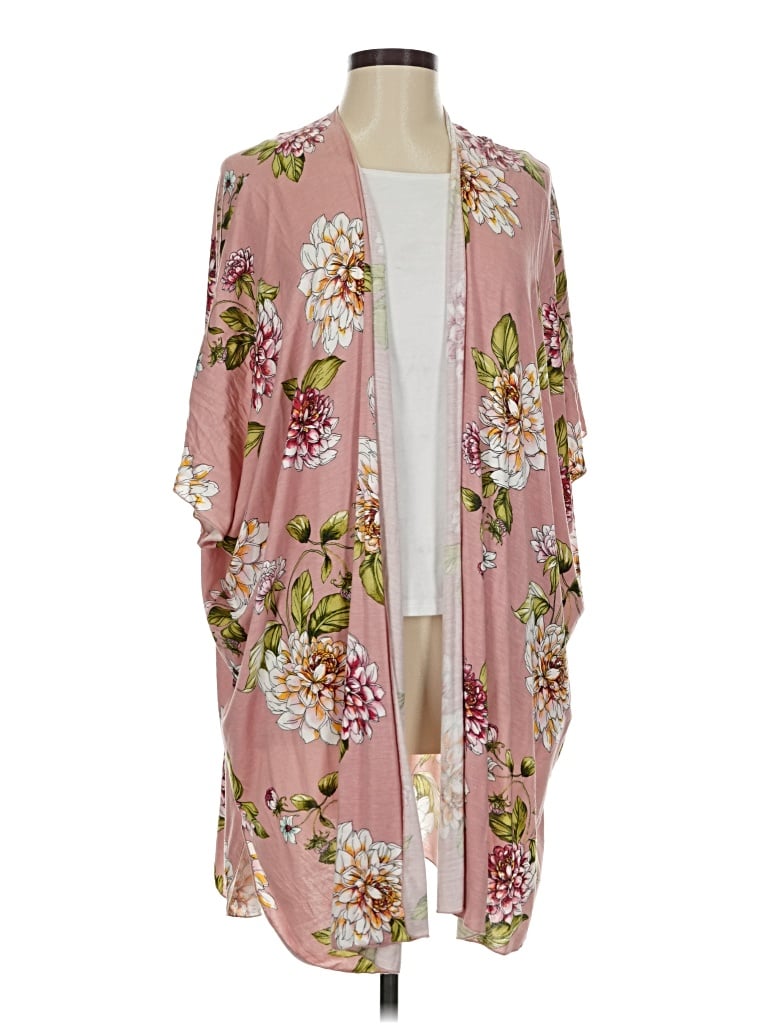 Pre-owned Chris & Carol Kimono In Pink