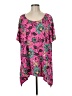 Ruby Rd. Pink Short Sleeve Blouse Size M - photo 1