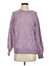MNG Chevron-herringbone Purple Pullover Sweater Size XS - photo 1