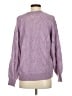 MNG Chevron-herringbone Purple Pullover Sweater Size XS - photo 2