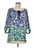 Vanessa Virginia Blue 3/4 Sleeve Blouse Size 8 - photo 1