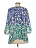 Vanessa Virginia Blue 3/4 Sleeve Blouse Size 8 - photo 2