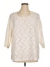 C.D. Daniels Ivory 3/4 Sleeve Blouse Size 1X - photo 1