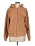 Gap 100% Polyester Tan Zip Up Hoodie Size L - photo 1