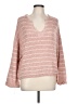 Blu Pepper Stripes Pink Pullover Sweater Size L - photo 1