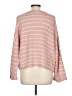Blu Pepper Stripes Pink Pullover Sweater Size L - photo 2