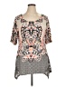 Style&Co Orange Short Sleeve Blouse Size XL - photo 1