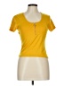rue21 Yellow Short Sleeve Henley Size L - photo 1