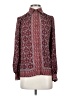 Max Studio 100% Polyester Burgundy Long Sleeve Blouse Size XS - photo 1