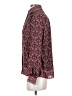 Max Studio 100% Polyester Burgundy Long Sleeve Blouse Size XS - photo 5