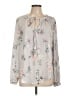 Torrid 100% Polyester Gray Long Sleeve Blouse Size Lg Plus (0) - photo 1