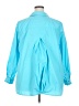 Joan Rivers Solid Blue 3/4 Sleeve Button-Down Shirt Size 2X - photo 2