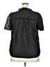 Perch by Blu Pepper 100% Polyester Black Short Sleeve Blouse Size 2X - photo 2