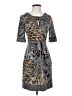 BCBGMAXAZRIA Print Gray Casual Dress Size XS - photo 1