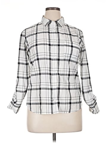 Faded Glory Long Sleeve Button-Down Shirt (view 1)