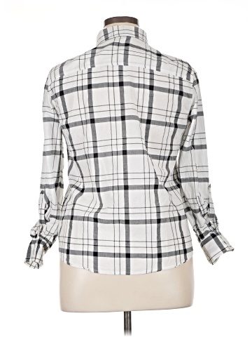 Faded Glory Long Sleeve Button-Down Shirt (view 2)