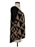 Daytrip 100% Polyester Brown Black Short Sleeve Blouse Size S - photo 4