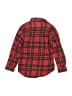 Next 100% Cotton Plaid Red Long Sleeve Button-Down Shirt Size 7 - photo 2