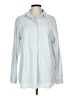 Max Studio Stripes Blue Long Sleeve Blouse Size L - photo 1