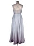 B. Smart Metallic Silver Cocktail Dress Size 19 - photo 2