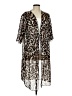 Unbranded 100% Polyester Brown Kimono Size M - photo 1