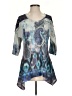 Bleu Blue 3/4 Sleeve Blouse Size S - photo 1