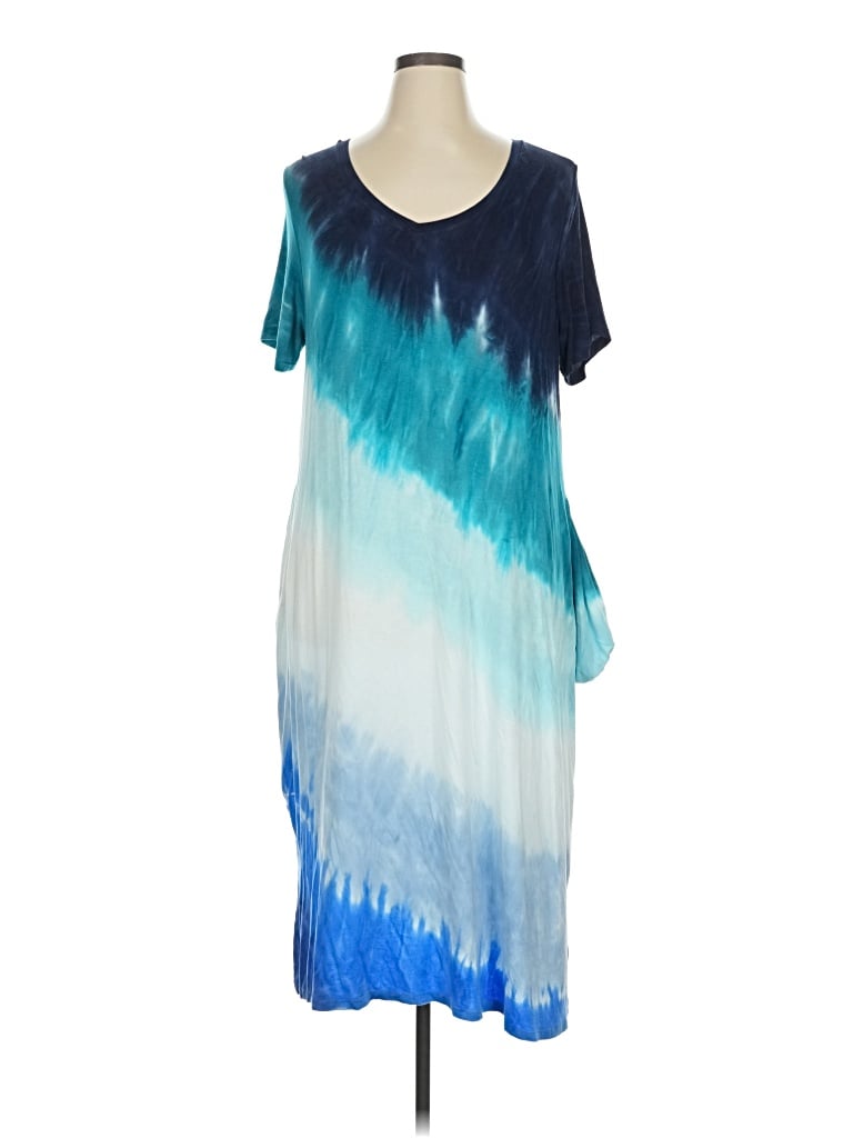Pre-owned Lane Bryant Casual Dress In Blue