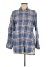 Rivet & Thread Plaid Blue Long Sleeve Button-Down Shirt Size M - photo 1