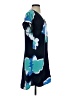 A New Day 100% Polyester Print Blue Casual Dress Size XS - photo 4