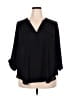 Torrid 100% Polyester Black 3/4 Sleeve Blouse Size 2X Plus (2) - photo 1