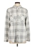 Member's Mark Checkered-gingham Gray Long Sleeve Button-Down Shirt Size M - photo 1
