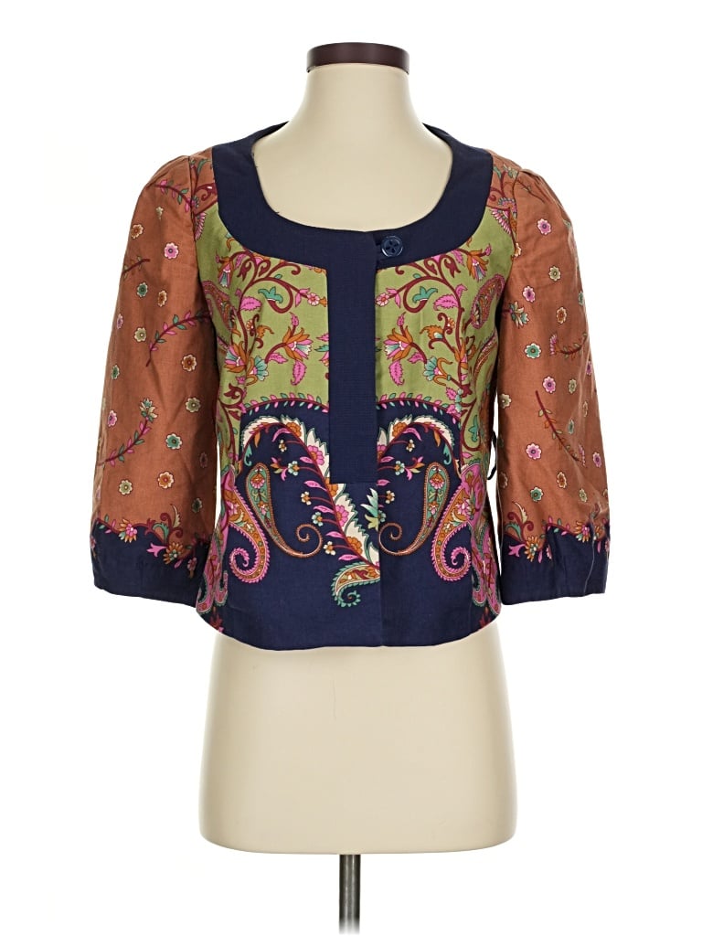 Pre-owned Elevenses Cardigan Sweater In Blue