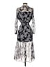 Intermix 100% Silk Silver Cocktail Dress Size 0 - photo 2