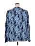 Joie 100% Polyester Paisley Blue Long Sleeve Blouse Size XXL - photo 2