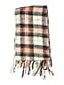 Aerie 100% Polyester Plaid Ivory Red Scarf One size - photo 2