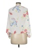 Gap 100% Polyester White 3/4 Sleeve Blouse Size M - photo 2
