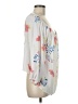 Gap 100% Polyester White 3/4 Sleeve Blouse Size M - photo 4