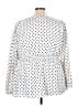 Torrid 100% Polyester Polka Dots White 3/4 Sleeve Blouse Size 4X Plus (4) - photo 2