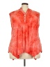New Directions Tie-dye Orange Sleeveless Blouse Size 3X - photo 1